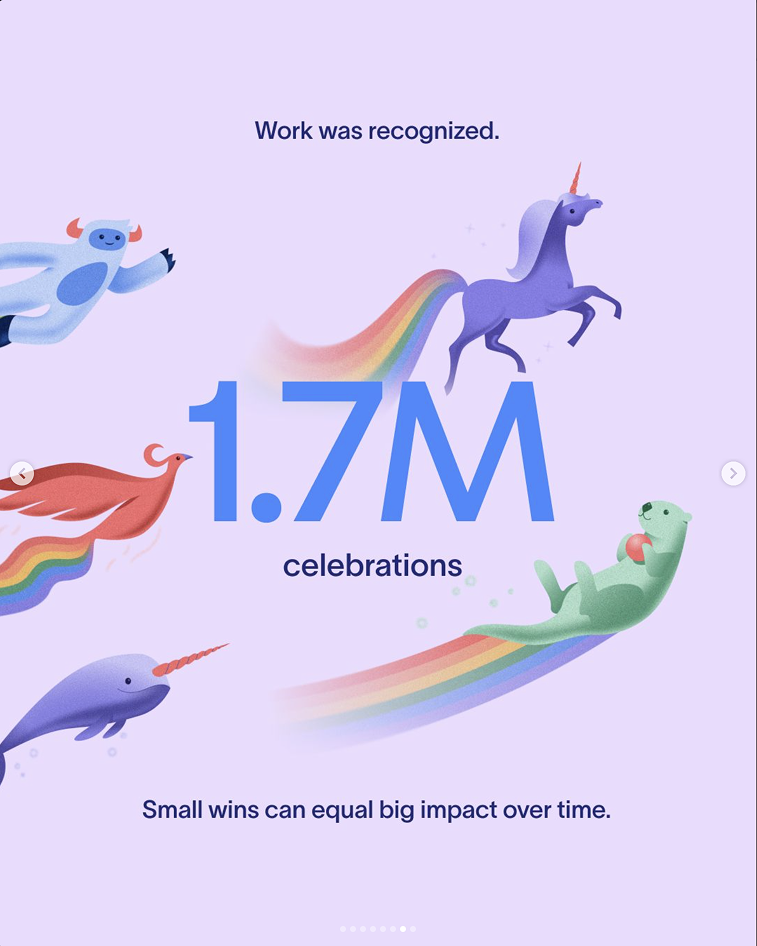 1.7 million celebrations in Asana