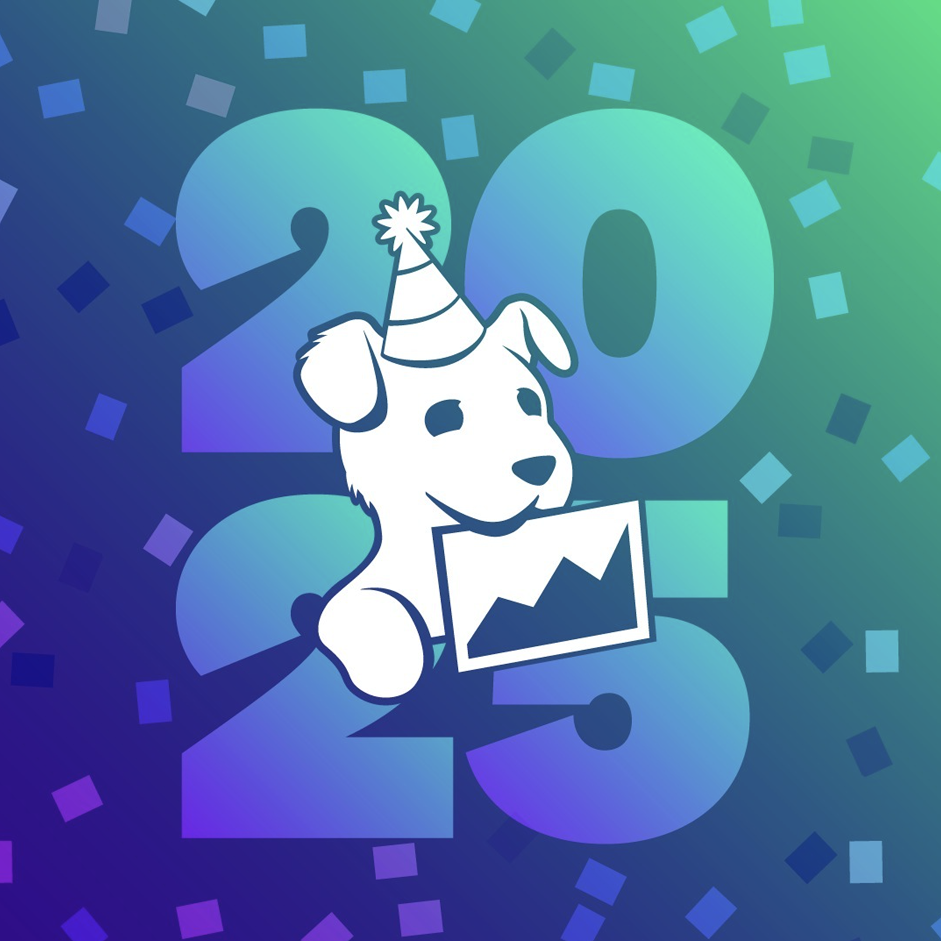 Bits celebrating New Year 2025