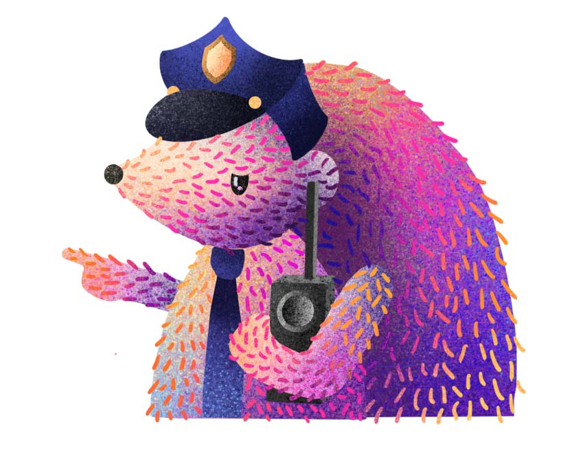 Police hedgehog