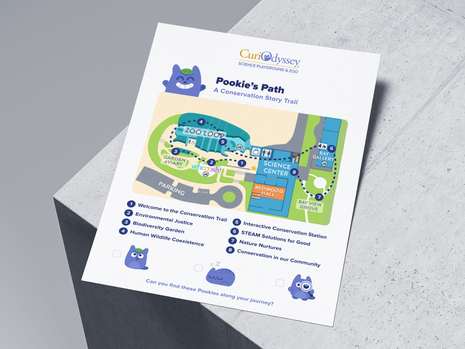 Pookie's Path trail map mockup